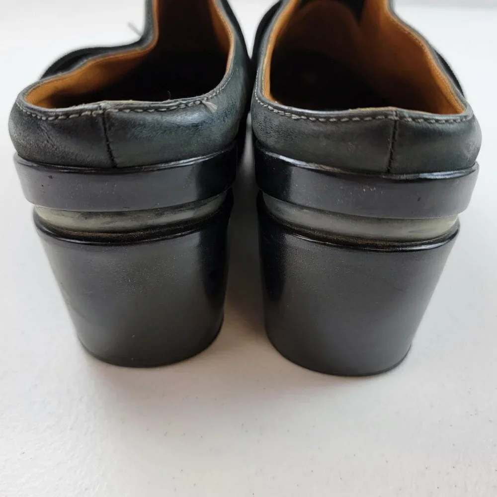 Cole Haan Air Sara Clogs Black Suede Patform Mules Women's Size 9.5 B - Picture 7 of 11
